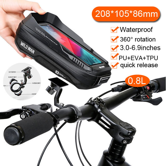 NEW  Bike Bag Big Capacity Waterproof Front Tube Cycling Bag MTB Handlebar Bag Front Trunk Pannier Pack Bike Accessories