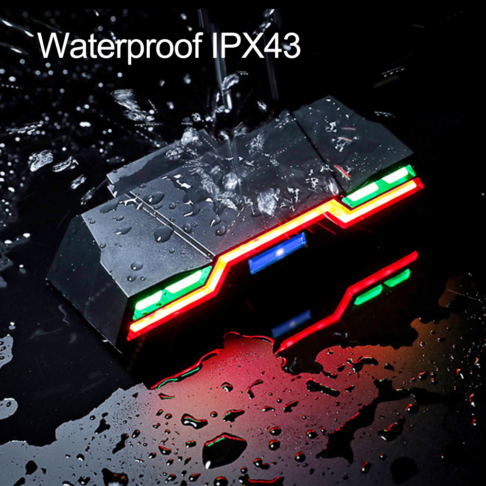 Smart Bike Light Wireless Remote Control Cycling Turning Signal Taillight USB Bicycle Rechargeable Rear Light LED Warning Lamp