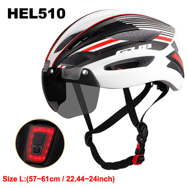 Light Cycling Helmet MTB Road Bicycle Helmet Front And Rear With Warning Light USB Rechargeable Electric Bicycle Helmet