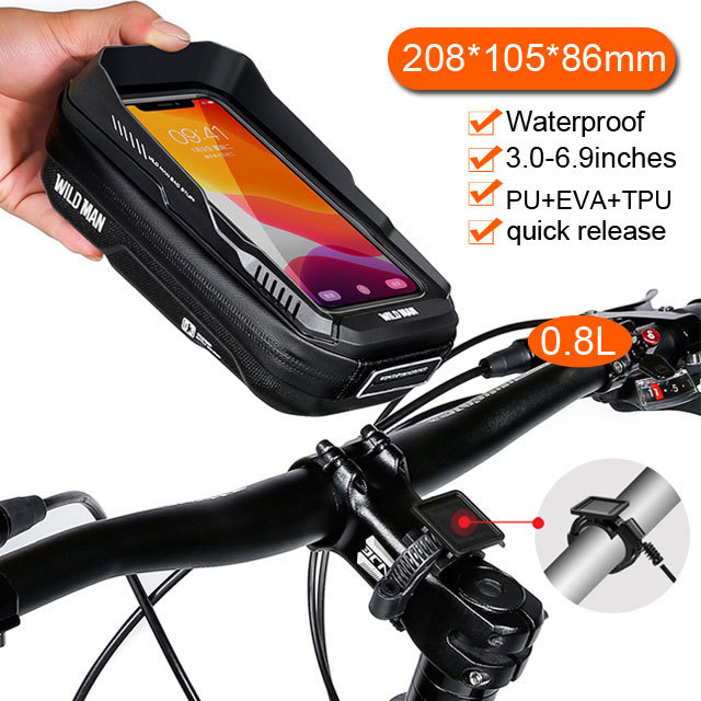 NEW  Bike Bag Big Capacity Waterproof Front Tube Cycling Bag MTB Handlebar Bag Front Trunk Pannier Pack Bike Accessories