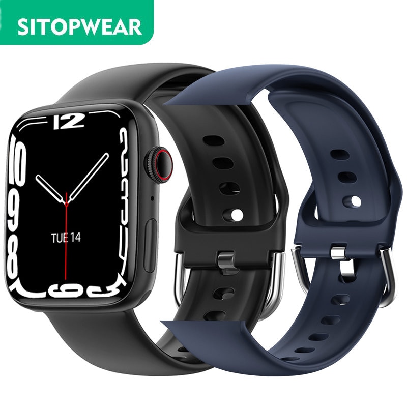 Men Women Smart Watch Bluetooth Calls Smartwatch Heart Rate Monitor Sport Fitness Bracelet Custom Watch Face Wireless Charging